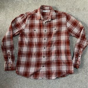 Orange and cream Sonoma flannel